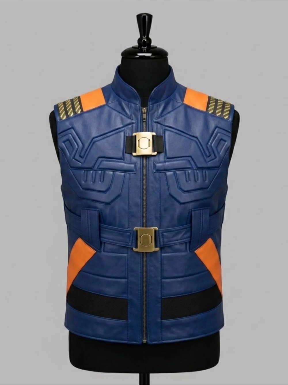 Erik Killmonger Black Panther blue vest & tactical armor vest medium